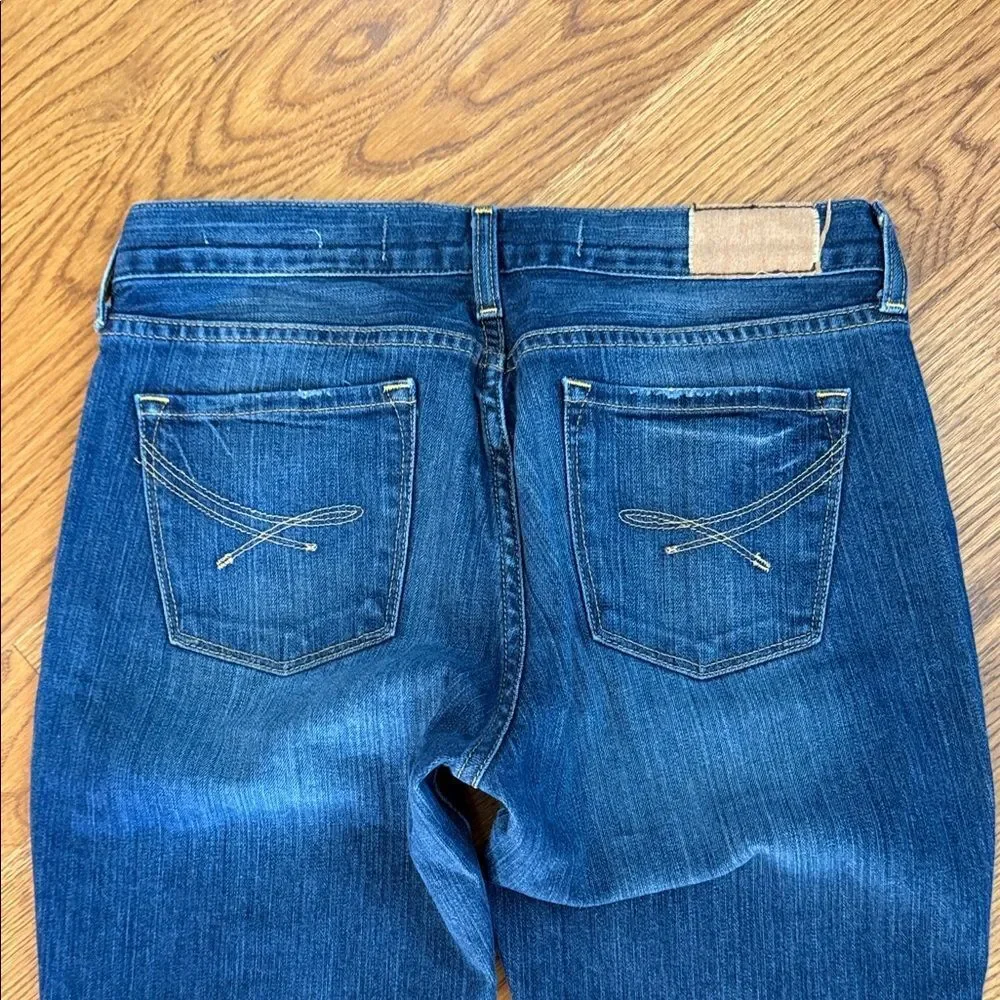 New York & Company Bootcut Jeans Dark Wash Raw Hem Size 8/29